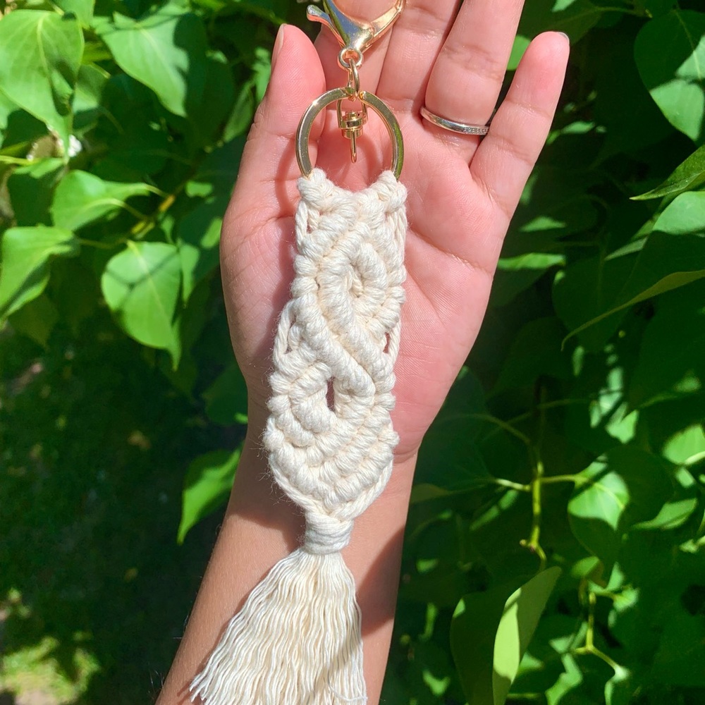 Handmade crochet keychain